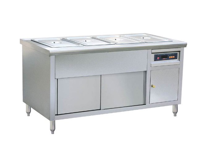 四格保溫售飯臺 尺寸:1550x520x810mm